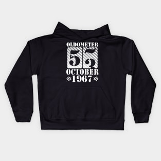 Happy Birthday To Me You Daddy Mommy Son Daughter Oldometer 53 Years Old Was Born In October 1967 Kids Hoodie